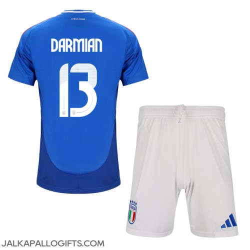 Italia Matteo Darmian #13 Koti Peliasu Lasten EM-Kisat 2024 Lyhythihainen (+ Lyhyet housut)